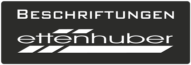 Sponsorlogo Beschriftungen Ettenhuber